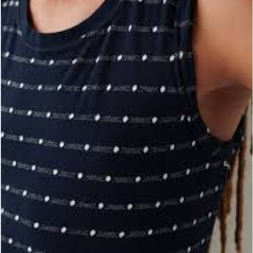 Anthropologie Saturday Sunday Caryn Ruched Dot Dress - Picture 2 of 6